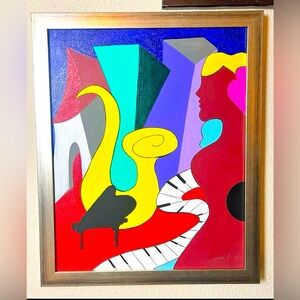 Musical Town 16 x 20 canvas